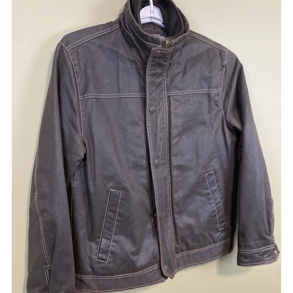 Johnston & Murphy Field Antique Cotton Utility Jacket Men's Medium Waxed Chore